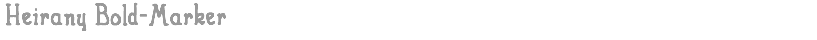 Heirany font preview